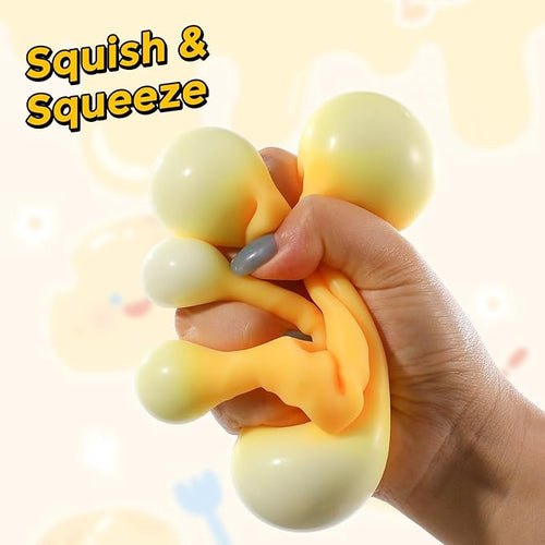 LVSSN SMART Cheese Squishy 6cm, Cheese Block Squeeze Toy, Stress Relief Fidget Toy, Novelty Birthday Gift for Kids Teens Boys Girls