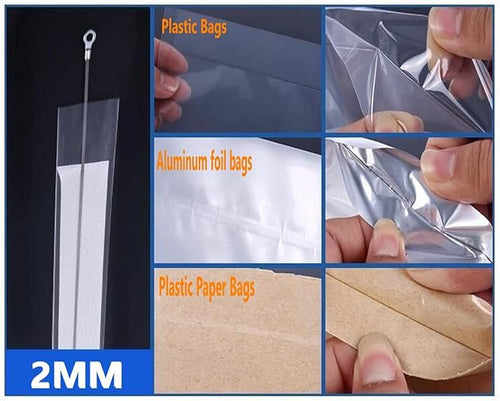 LVSSN SMART Impulse Heat Sealer 12 Inch, Manual Bags Sealing Machine for Plastic PE PP Bags, with Extra Replacement Element